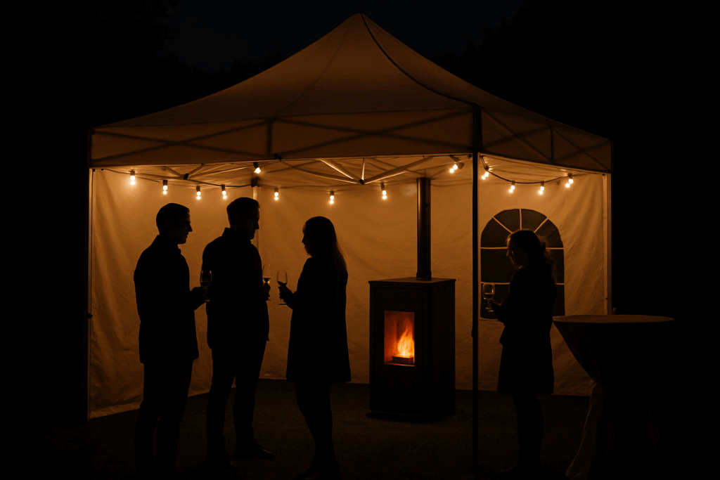 Hero pelletkachels pellets en partytenten huren of kopen Overijssel