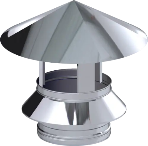 Dinak regen - trekkap pro RVS 80mm