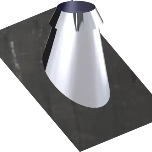 Dinak dakdoorvoer 30/45 graden RVS 80mm