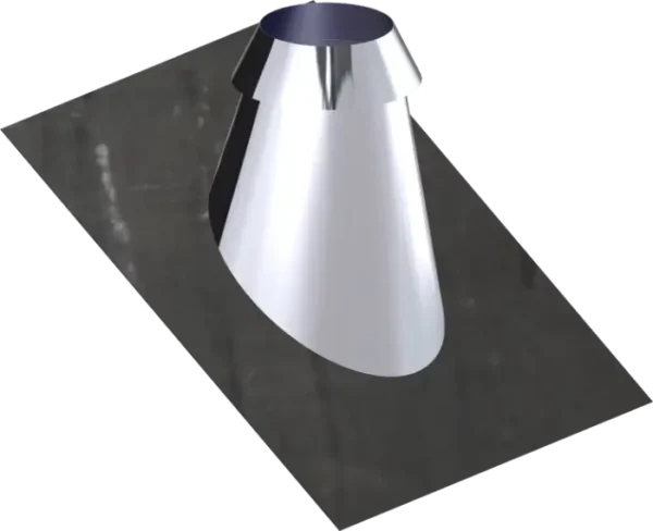 Dinak dakdoorvoer 30/45 graden RVS 80mm