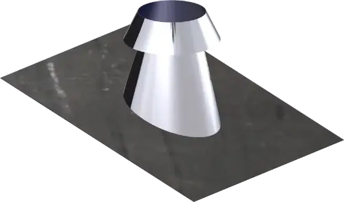 Dinak dakdoorvoer 5/30 graden RVS lassen 80mm