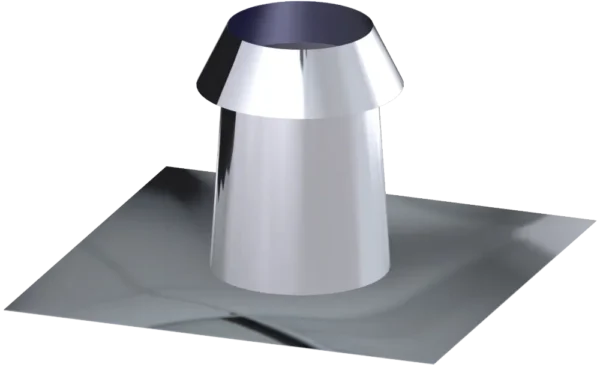 Dinak platdak doorvoer RVS lassen 80mm