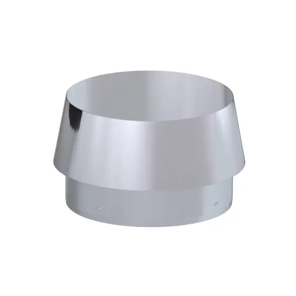 Dinak conisch eindstuk RVS 80mm