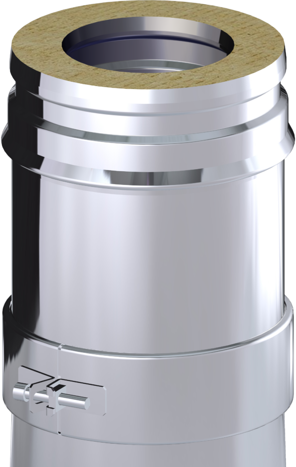 Dinak dubbelwandige RVS buis verstelbaar van 53 tot 88cm 80mm