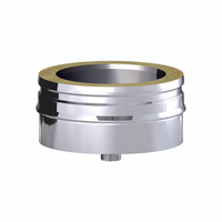 Toezichtdop met condens afloop voor RVS T-stuk 80mm