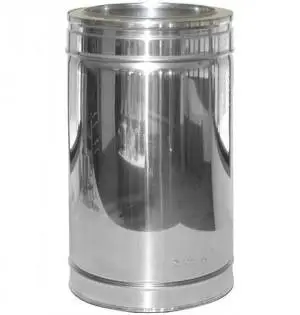 Dinak dubbelwandige RVS buis 44cm 80mm