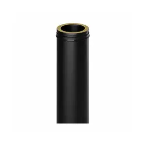 Dinak recht element zwart 94cm 80mm