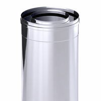 Recht element 44cm rvs diflux Diflux recht element 44cm