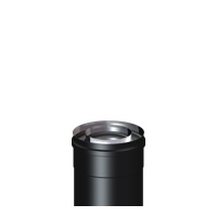 recht element 26.5 zwart Diflux recht element 26,5cm