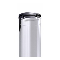 recht element 26,5cm rvs diflux Aansluitingsbeugel